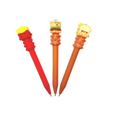 قلم جاف سن ابرة سوستة جسم سيليكون الوان Blue رقم QQ-1010