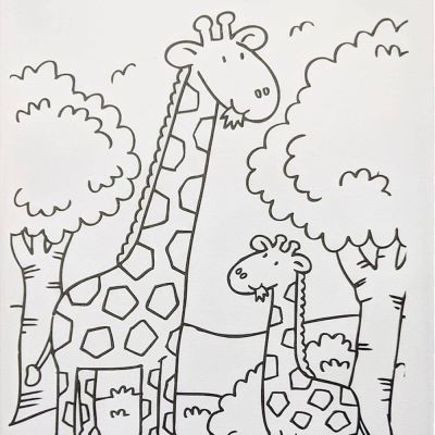 شاسيه كانفاس تلوين + الوان اكريلك 6 لون + فرشة مقاس 30*40سم 3040C