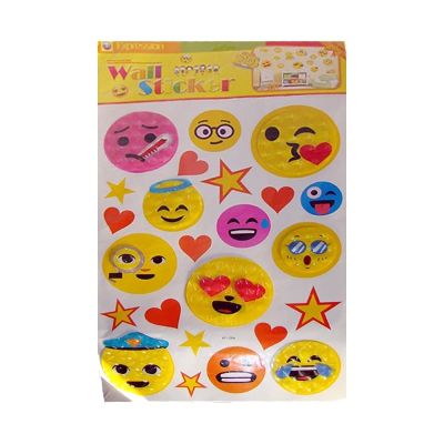 كيس استيكر حائطي سمايل اشكال مقاس 62.5*35 XF 7D 206:201