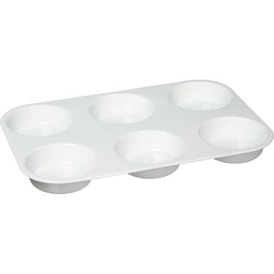 بالتة الوان بلاستيك 6عين ابيض مدورة رقم F0035