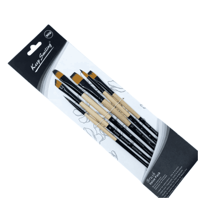 طقم فرش رسم 6قطعة مشكل مقاسات مختلفة Keep Smiling رقم A0002M