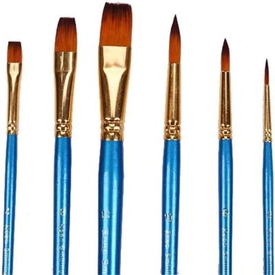 Keep Smiling 6 Piece Paint Brush Set Sizes No. A6077