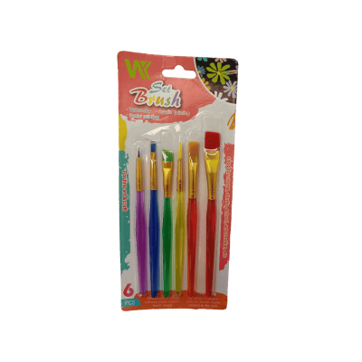 طقم فرش رسم 6قطعة يد بلاستيك الوان مشكل مقاسات مختلفة Keep Smiling رقم A0123B