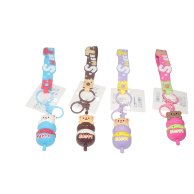 ميدالية مفاتيح بلاستيك لميع الوان مختلفة رقم 27-142