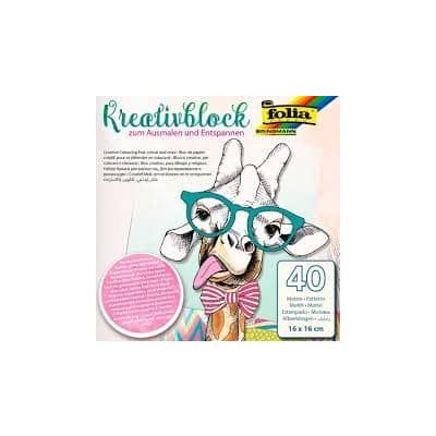 دفتر ابداعى للتلوين والاسترخاء 20ورقة 16*16سم 40صورة رقم 81601