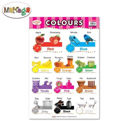 بوستر تعليمى انجليزى مقاس 49.5*74سم 350جم Colours رقم MA1006