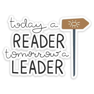 استيكرز عبارات رقم Dank n Drib-Today Reader tomorrow Leader-DD-ST-6