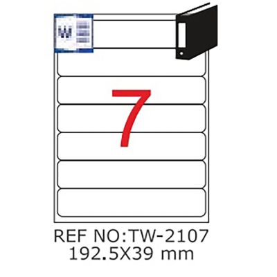 فرخ ورق ليبل A4 متعدد 100/7ta Nex فرخ TW-2107
