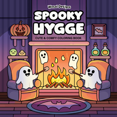 كتاب تلوين 40رسمه Spooky Hygge مقاس20*20سم A7