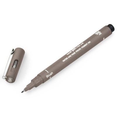 قلم حبر سائل يونى بول سن فرشة PIN BR-200 (S) DARK GREY