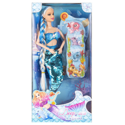 عروسة 11 ع 5 اشكال ميرميد +اكسسوار رقمYH1233-1