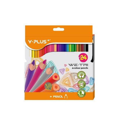 علبة الوان خشب واى بلص 24 لون طويل WE.TRI WOOD FREE رقم TC-140230 - 1402/3