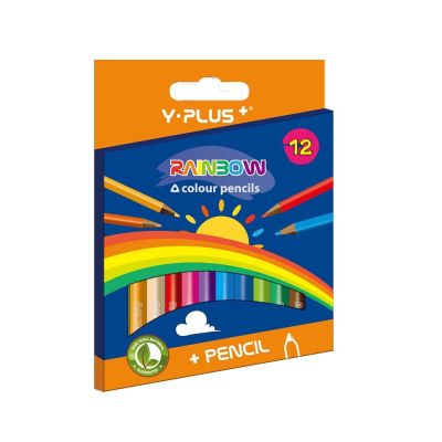 علبة ألوان خشب واى بلص 12 لون قصير RAINBOW رقم PC150210 -PCH-1104 DA