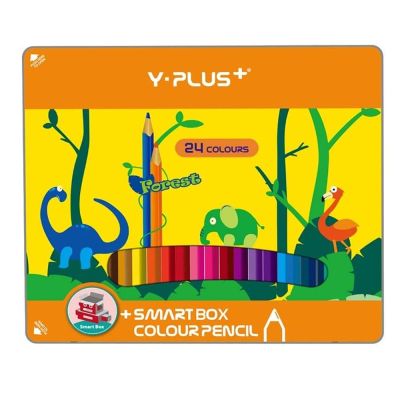 علبة الوان خشب واى بلص سمارت بوكس 24 لون طويل علبه معدن PC 180100 -FOREST