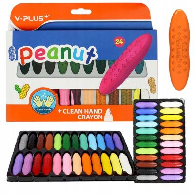 طقم الوان شمع واى بلص 24لون قصير علبة كرتون Peanut رقم CR190118