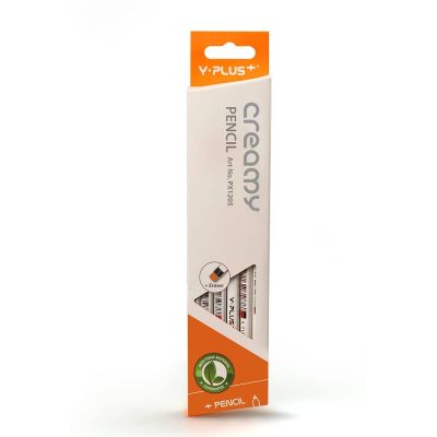 علبة قلم رصاص واى بلص باستيكة مثلث /12 CREAMY رقم HB PX120210 / PX-1205