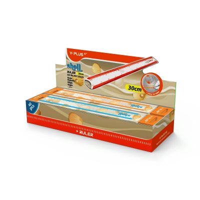 علبة مسطرة واى بلص 30 سم NO:RX 1302-RX130220 SHELL /40