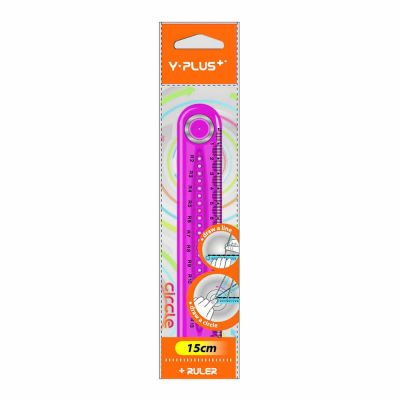 مسطرة بلاستيك واى بلص 15سم RX130600 - RX1306 - CIRCLE