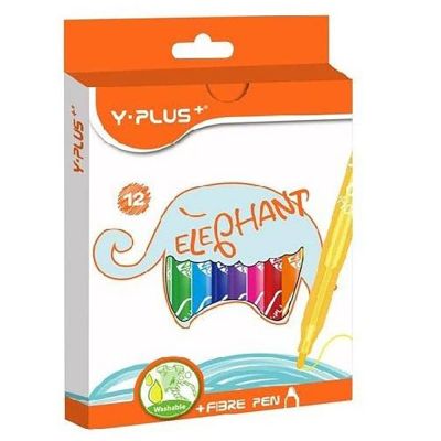 طقم الوان فلوماستر واى بلص 12 لون طويل واشبل FP 170100 ELEPHANT