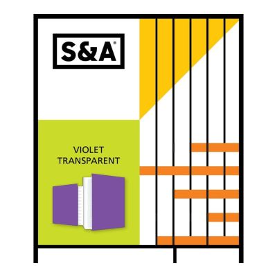 جلاد كراس بجراب مقاس 23*33 سم Violet Transparent S&A