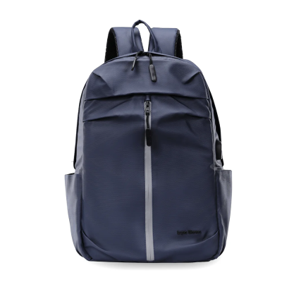 Midnight Leather Laptop Backpack 16-inch Navy No. LB065
