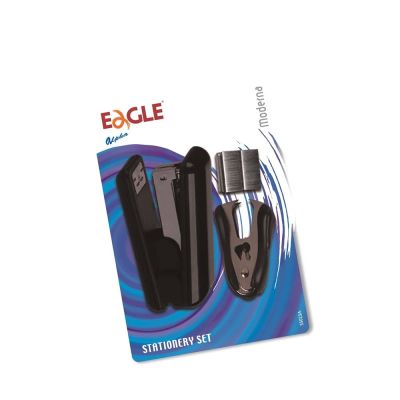 دباسة مكتب + خلاعة + دبابيس ايجل بلاستيك20شيت على كرت رقم S5147CS