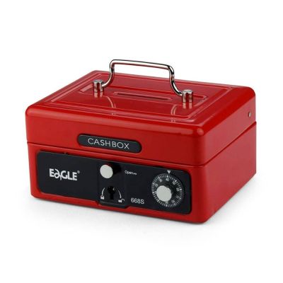 صندوق نقدية ايجل بكرة و مفتاح صغير 668S