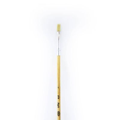 فرشاة زيت مبططة شعر طبيعى رقم 579 مقاس 1