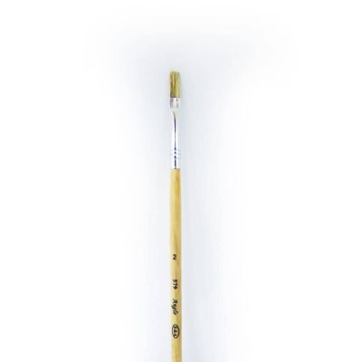 فرشاة زيت مبططة شعر طبيعى رقم 579 مقاس 2