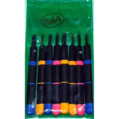 طقم حفرخشب8قطعةيدمطاط-WCS22P8