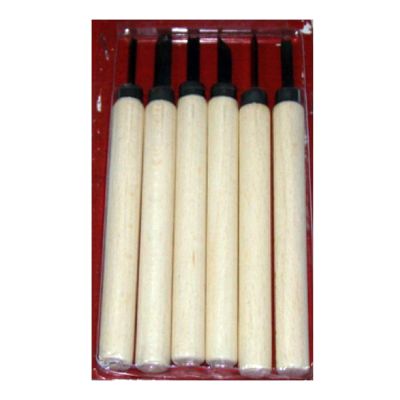 طقم حفرخشب 6 قطعة يد خشب رقم WCS01S