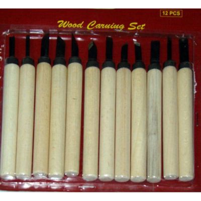 طقم حفرخشب 12 قطعة يد خشب رقم WCS03S
