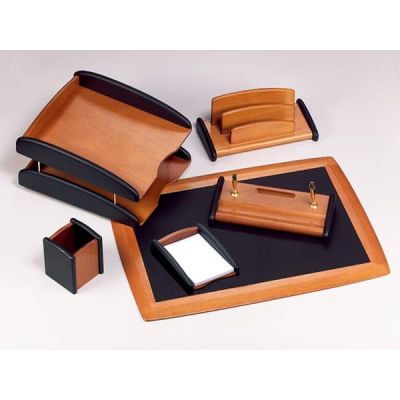 طقم مكتب خشب ورد 6 قطعة دبل تراى رقم S-RS/MF