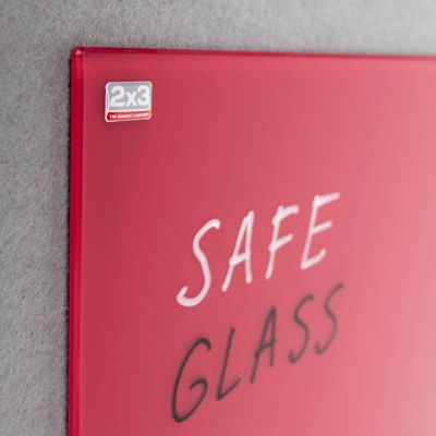 سبورة زجاج احمر مغناطيسية 60*80 +قلم TSZ86 R