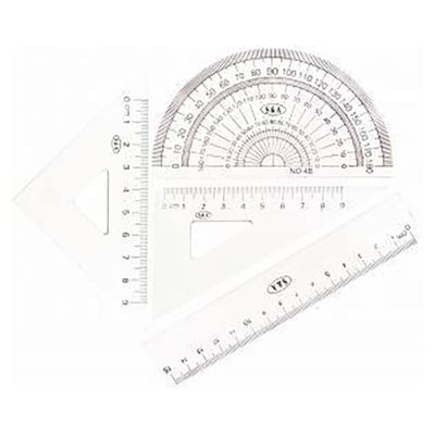 طقم هندسى بلاستيك 4 قطعة S&A رقم KY 111 - KY 101