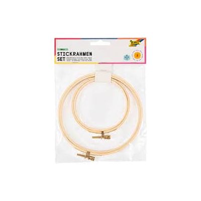 طقم طوق لشد القماش للتطريز 10سم - 15سم /2 رقم 23403