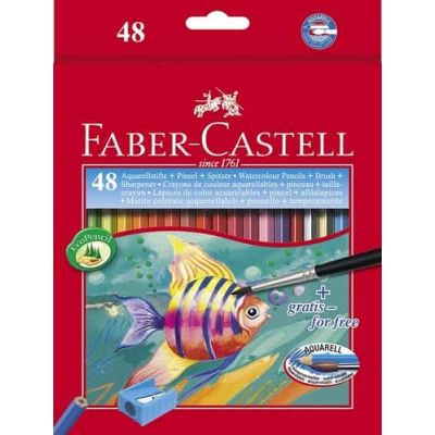 طقم اقلام الوان مائية FC كلاسيك كلر 48لون + فرشة علبة كرتون Classic Colour رقم 114448