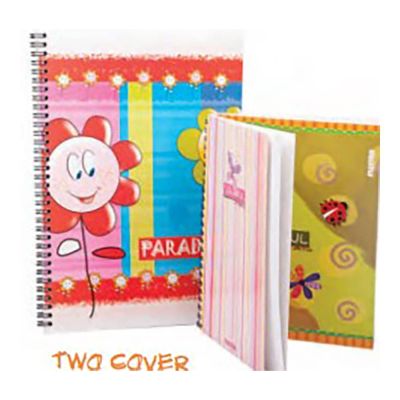 كشكول فلورز 100 ورقة2 غلاف كرتون سلك مجوز كتافو