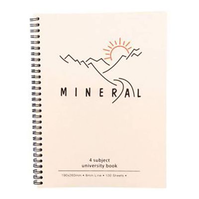 كشكول مينرال 100 ورقة 70 جم 19×26 سم