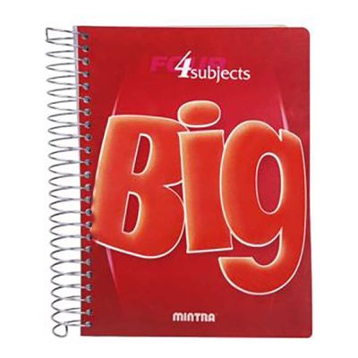 5 / كشكول بيج 192 ورقة بلاستيك سلك لولبى أكتافه