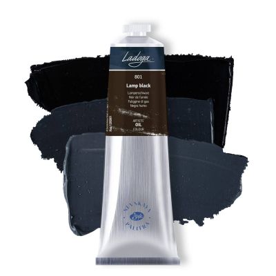 انبوبة الوان زيت 120مللى Lamp Black Ladoga رقم 1205801