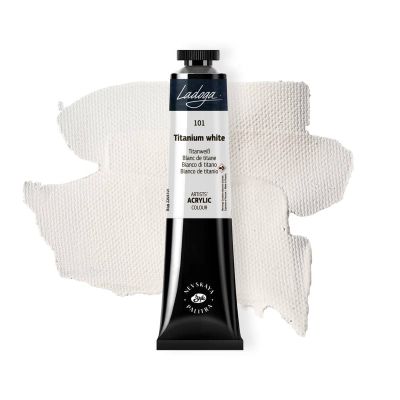 انبوبة الوان اكريلك 46مللى Titanium White Ladoga رقم 2204101