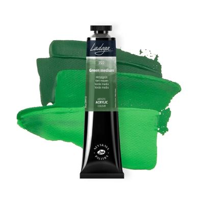 انبوبة الوان اكريلك 46مللى Geen Medium Ladoga رقم 2204722