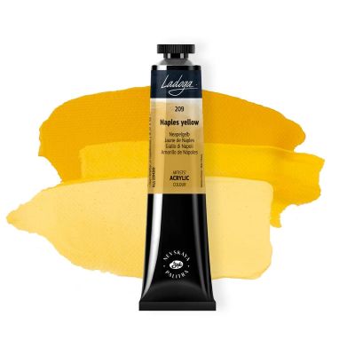 انبوبة الوان اكريلك 46مللى Naples Yellow Ladoga رقم 2204209