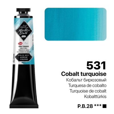 انبوبة الوان اكريلك 46مللى Cobalt Turquoise Master Class رقم 12304531