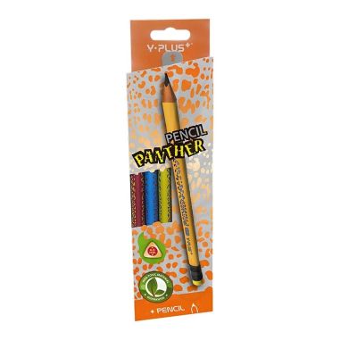 علبة قلم رصاص واى بلص مثلث الوان جامبو PANTHER /12 رقم HB-PX-140910-1409