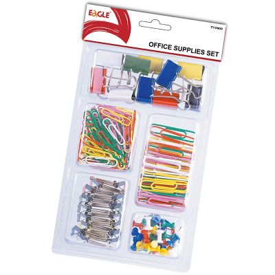 طقم اكسسورات مكتب ايجل دبوس كليبس + منظور + بلدوج + استيك / 205 رقم TY-OM30