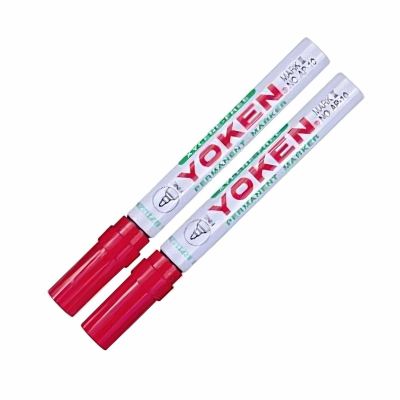 قلم يوكن ثابت رقم 10 أحمر مدور