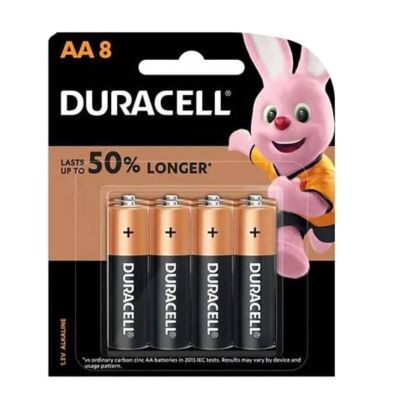 كارت 8 بطارية ريموت duracell-AA8