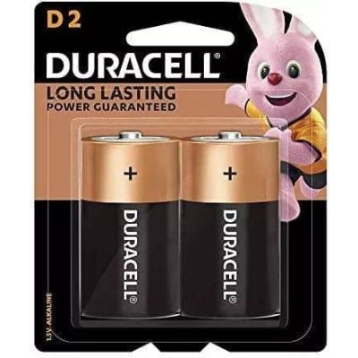 Duracell Long Lasting Power Guaranteed D2 1.5V